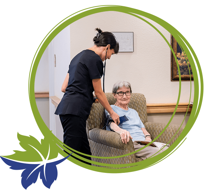 Sharmar Village resident receiving care